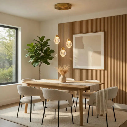 Suspension Luminaire Verre - Cristal Suspendu Précieux