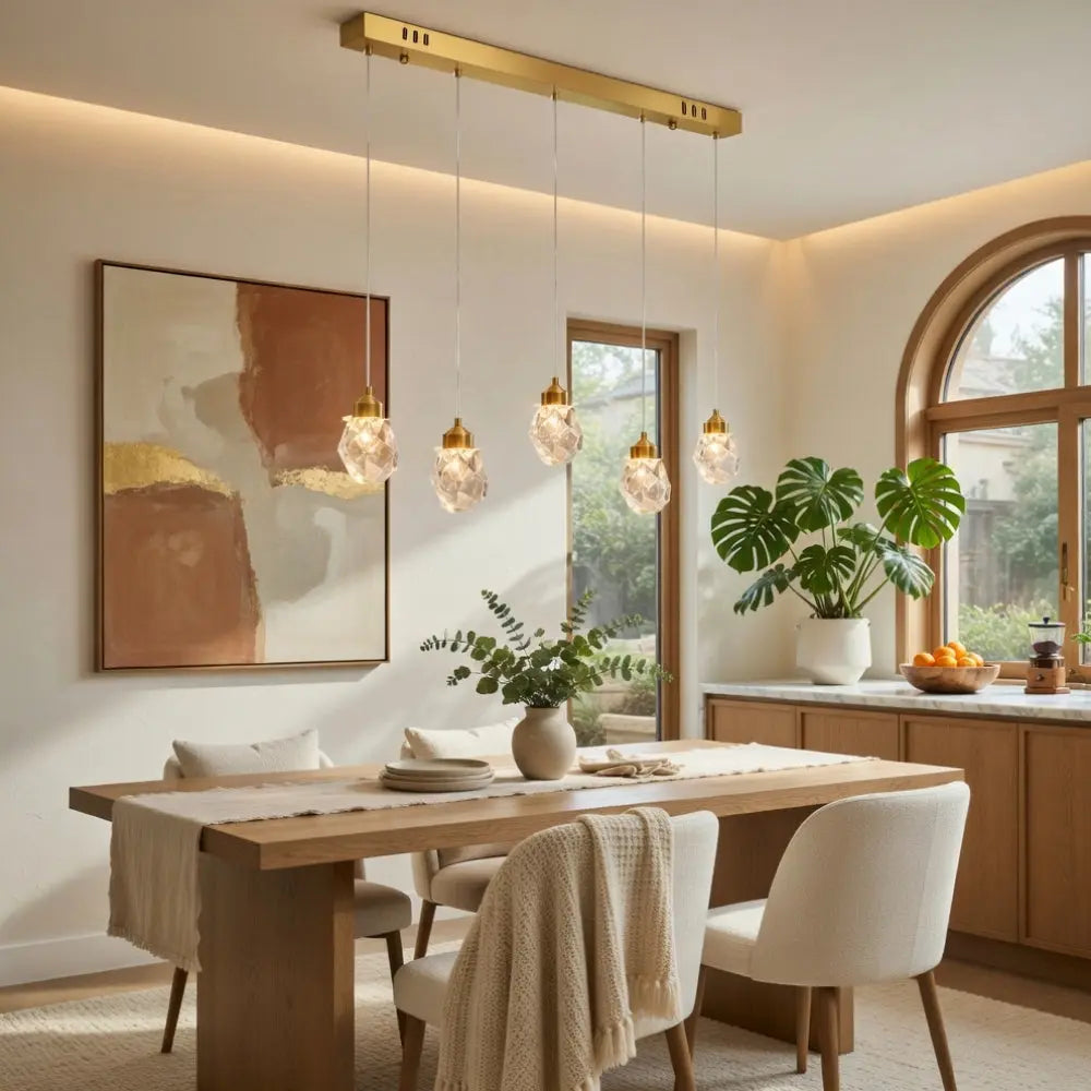 Suspension Luminaire Verre - Cristal Suspendu Précieux