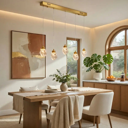 Suspension Luminaire Verre - Cristal Suspendu Précieux