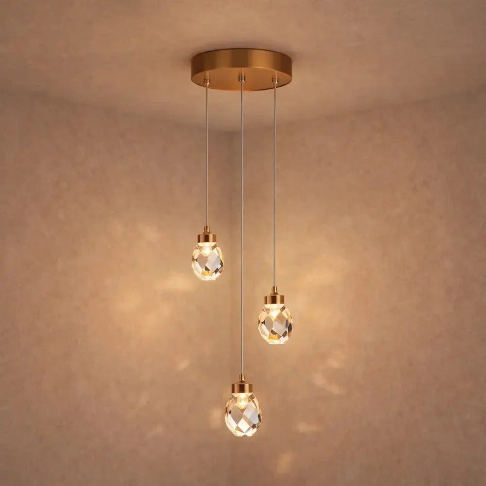 Suspension Luminaire Verre - Cristal Suspendu Précieux