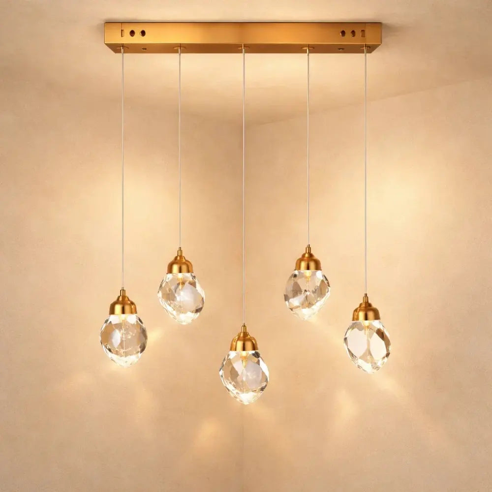 Suspension Luminaire Verre - Cristal Suspendu Précieux