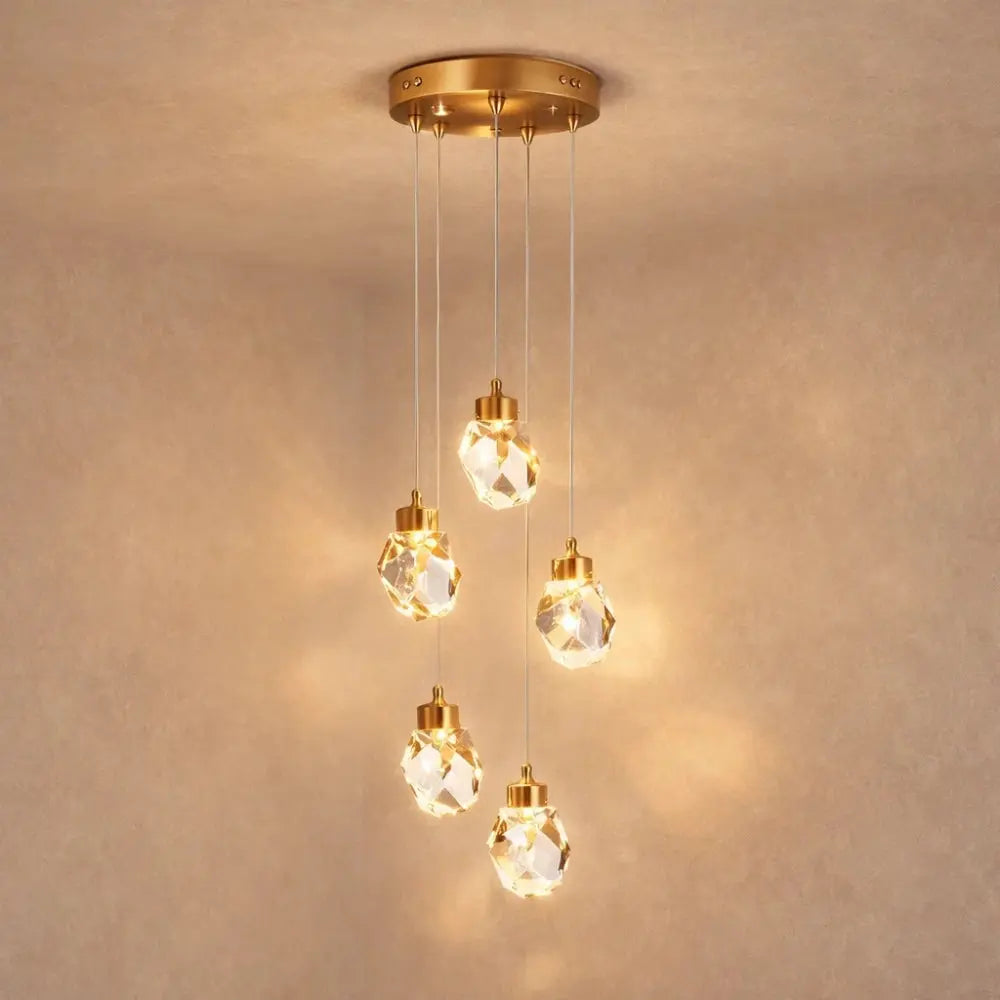 Suspension Luminaire Verre - Cristal Suspendu Précieux