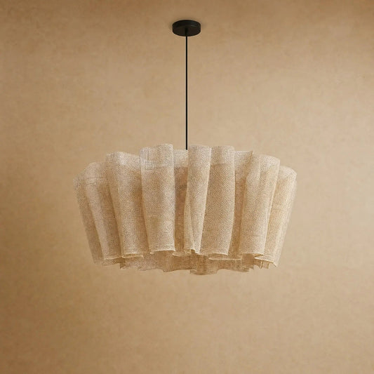 Suspension en Tissu - Voile Plissé Wabi Sabi