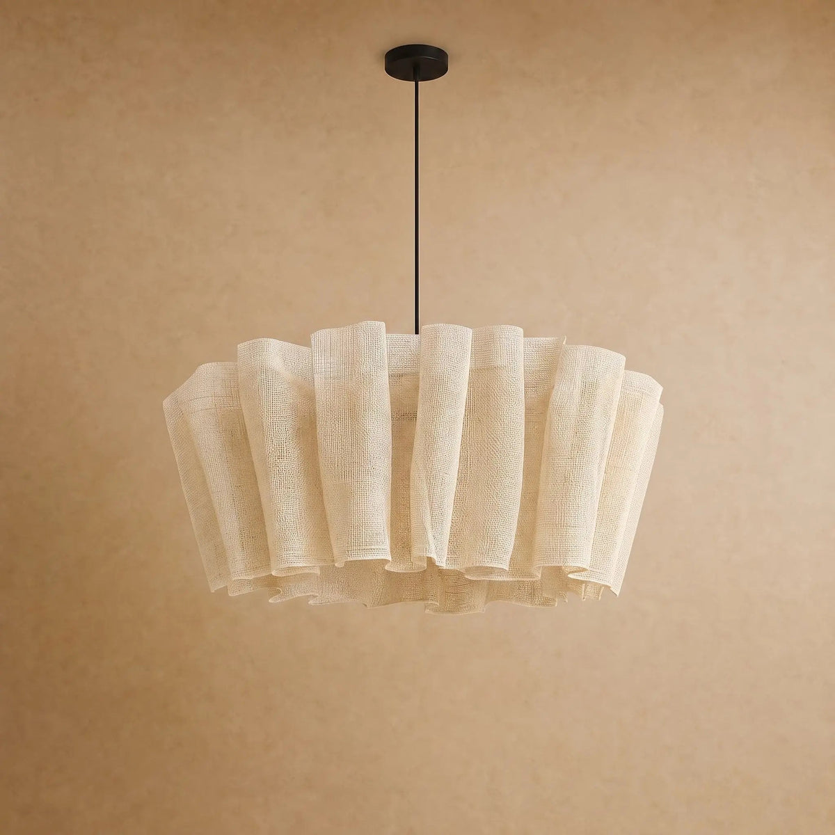 Suspension en Tissu - Voile Plissé Wabi Sabi