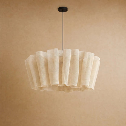 Suspension en Tissu - Voile Plissé Wabi Sabi
