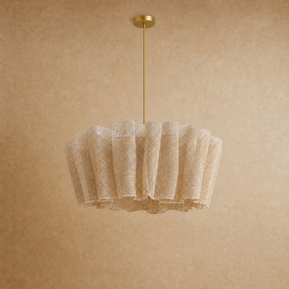 Suspension en Tissu - Voile Plissé Wabi Sabi