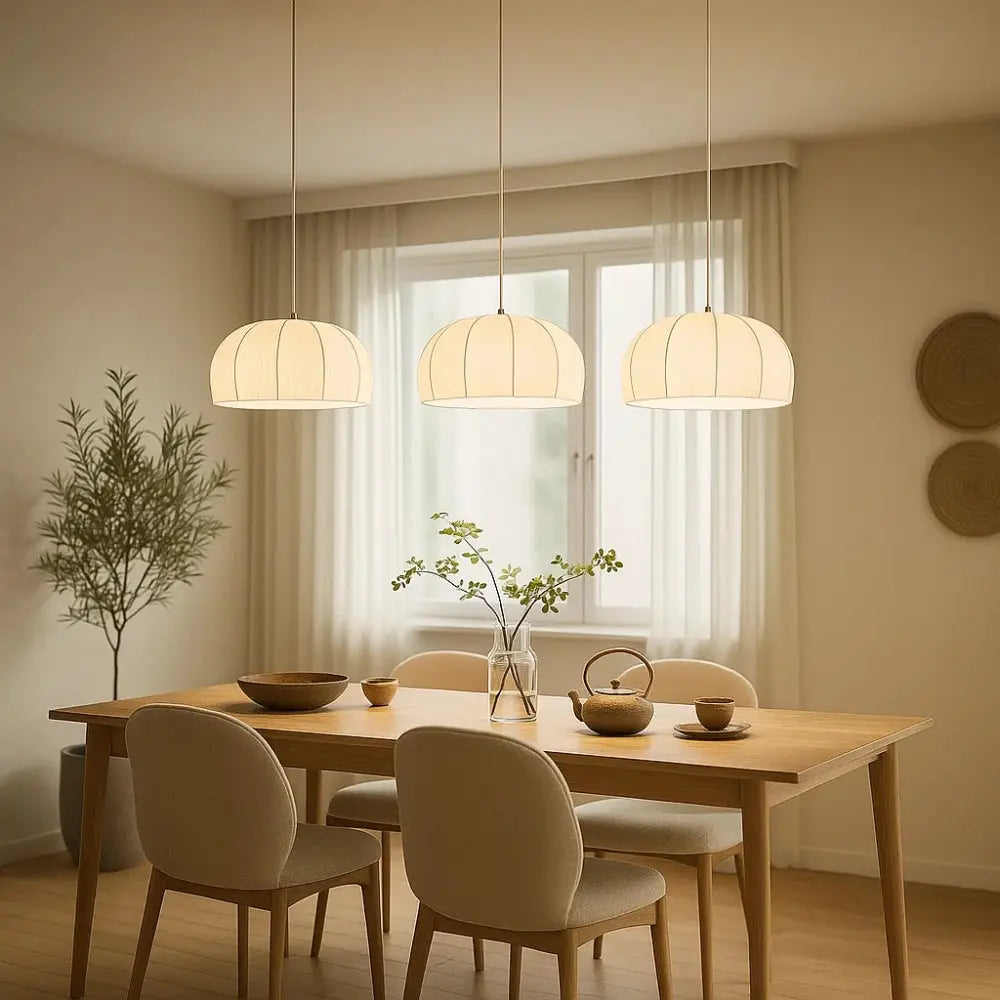 Luminaire Suspension Blanc - Tressage Bohème Lumineux