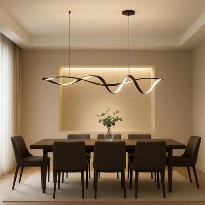 Suspension Luminaire Led - Éclat Noir Contemporain