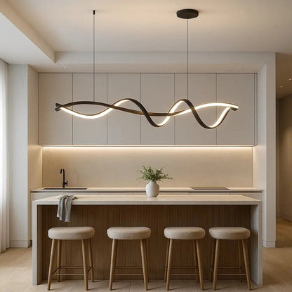 Suspension Luminaire Led - Éclat Noir Contemporain