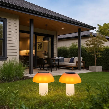 Lampe Jardin Solaire - Champignon Magique Lumineux