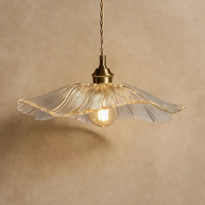 Suspension Luminaire en Verre - Éclat Floral