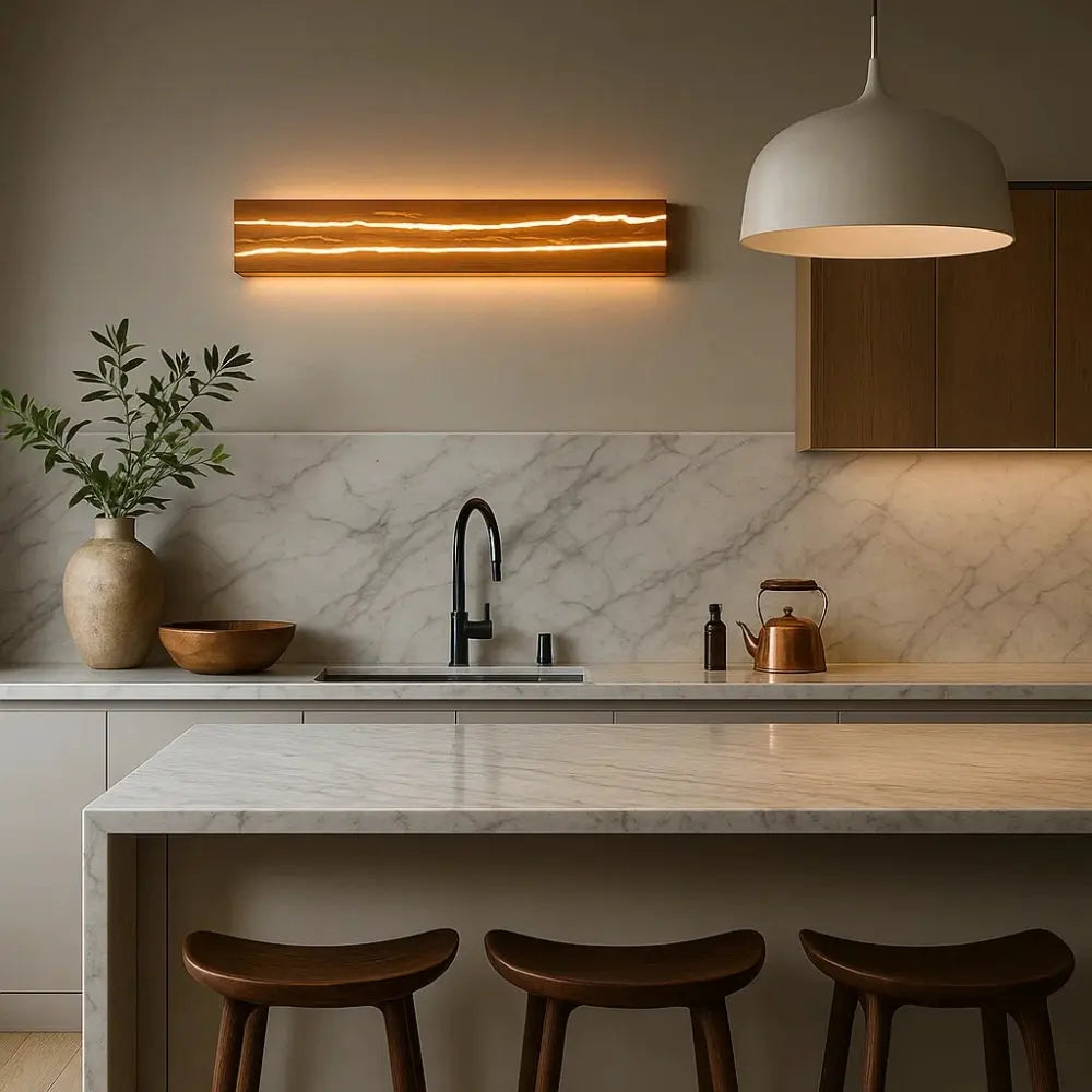 Applique Murale en Bois - Essence Lumineuse