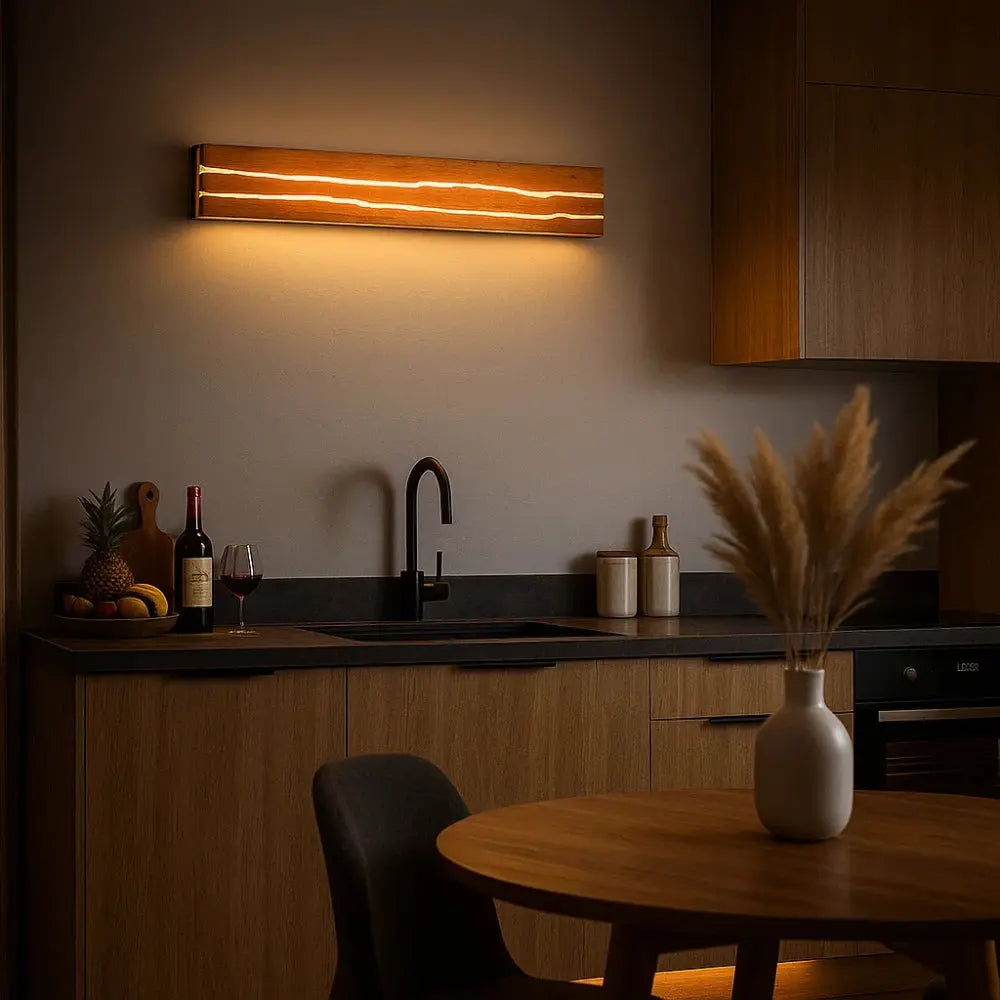 Applique Murale en Bois - Essence Lumineuse