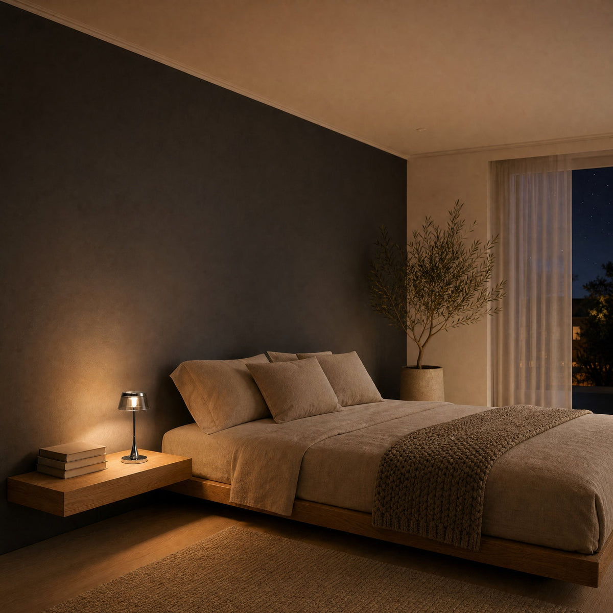 Lampe Rechargeable - Couronne Chromée Tactile