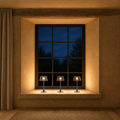 Lampe Rechargeable - Couronne Chromée Tactile