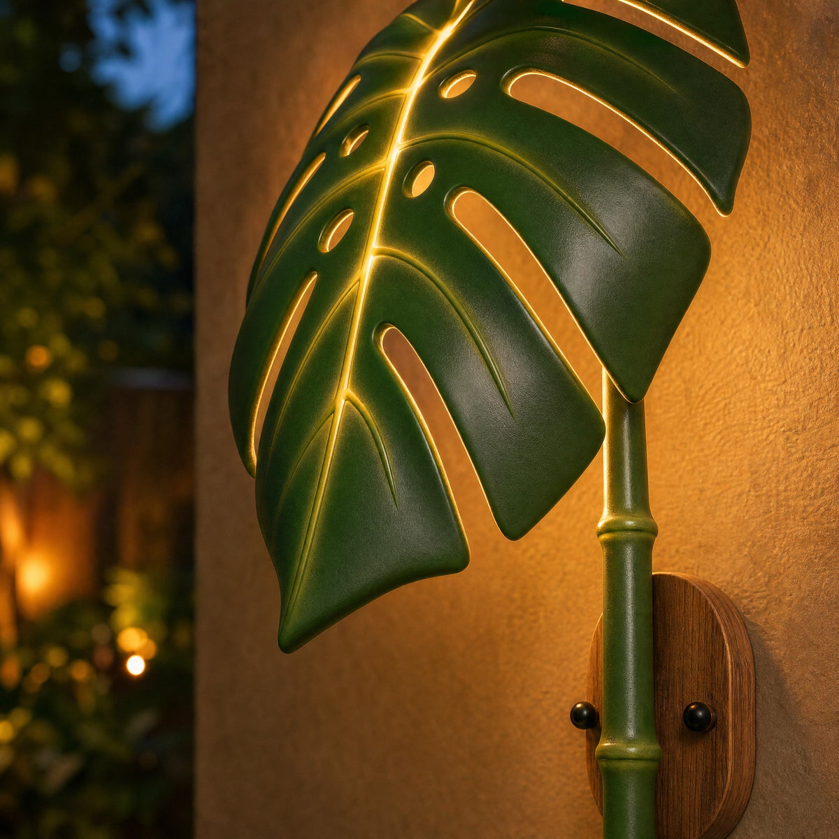 Luminaire Extérieur Mural - Grande Feuille De Monstera