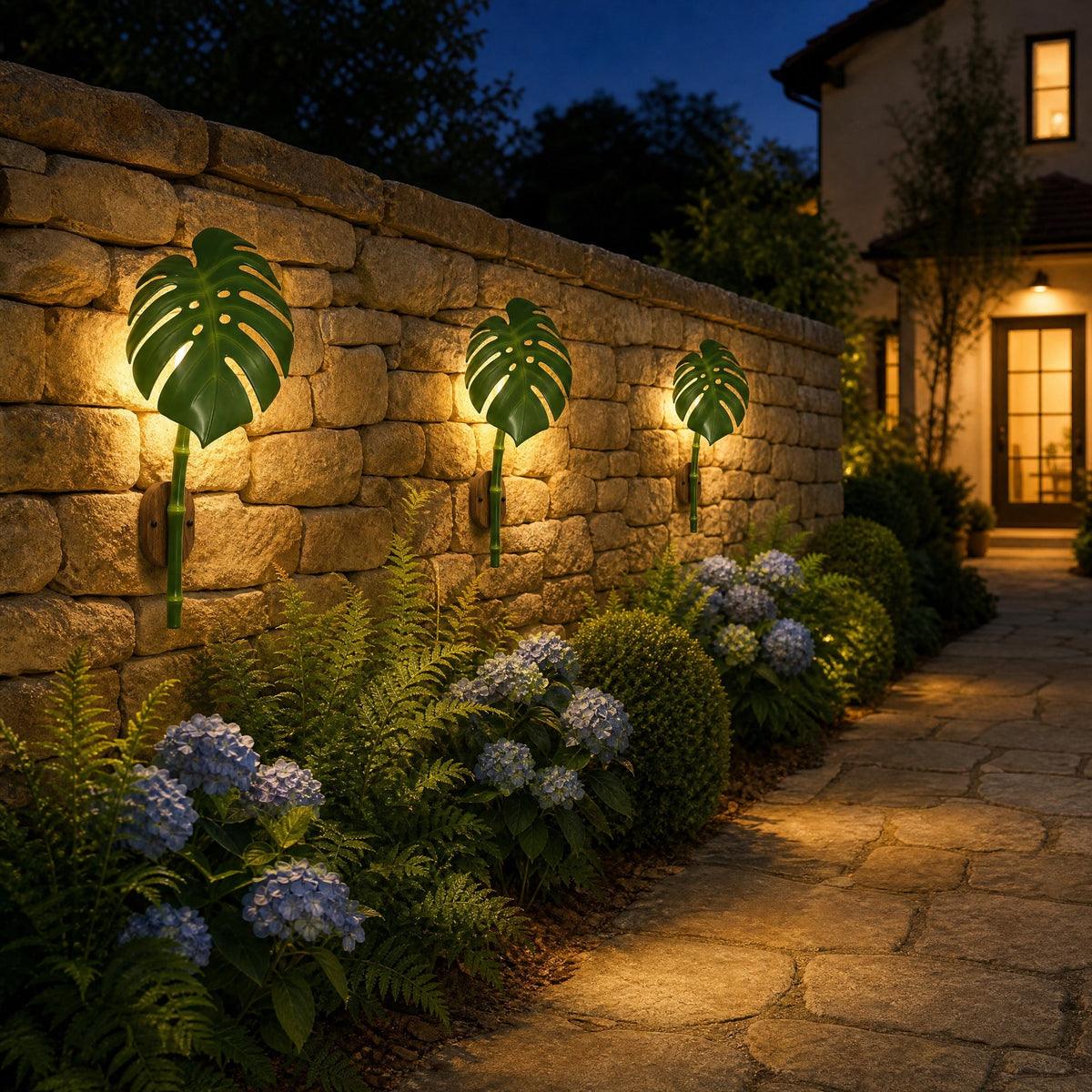 Luminaire Extérieur Mural - Grande Feuille De Monstera