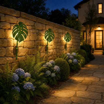 Luminaire Extérieur Mural - Grande Feuille De Monstera