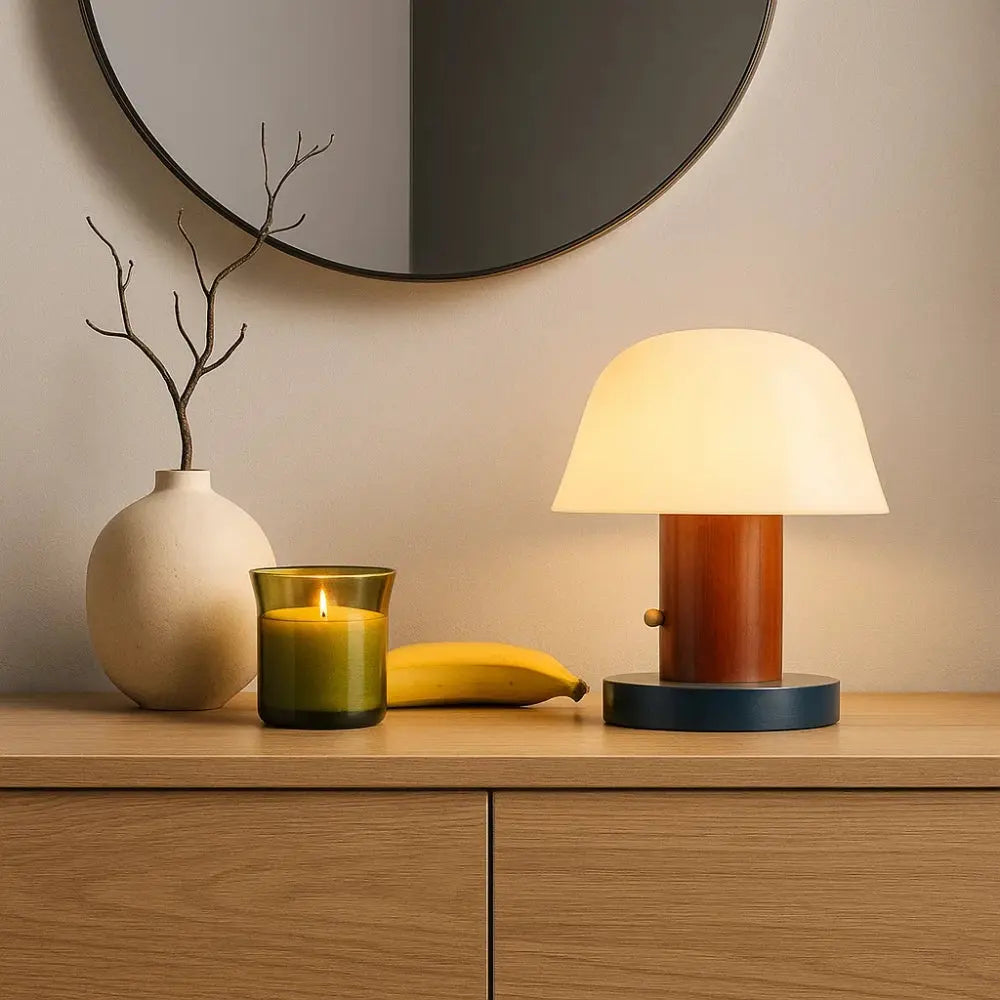 Lampe Champignon Design - Éclat Doux