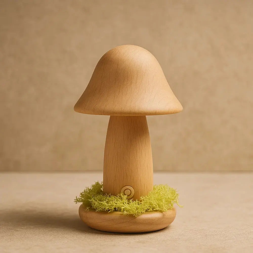 Lampe Champignon Bois - Éclat Organique