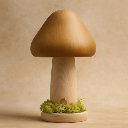Lampe Champignon Bois - Éclat Organique