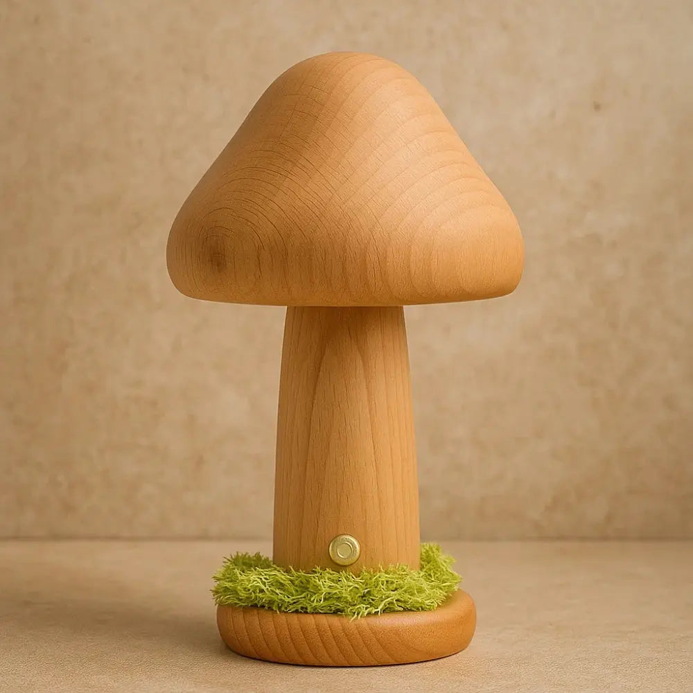Lampe Champignon Bois - Éclat Organique