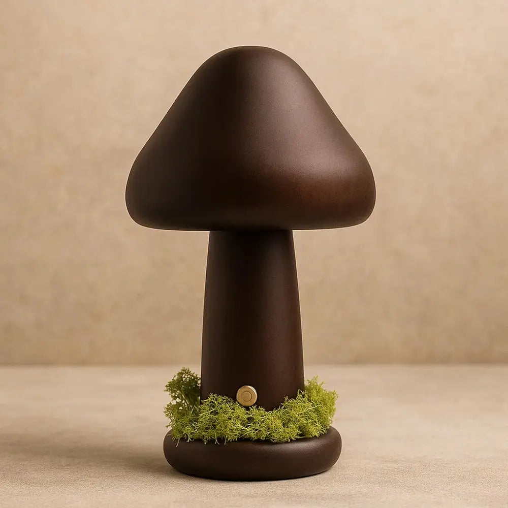 Lampe Champignon Bois - Éclat Organique