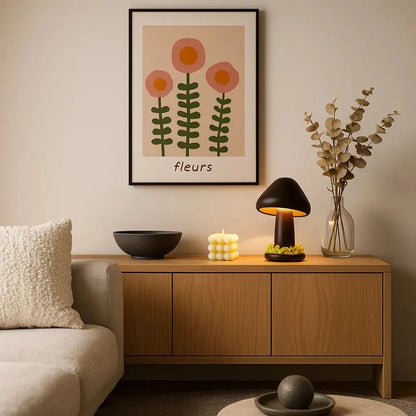 Lampe Champignon Bois - Éclat Organique