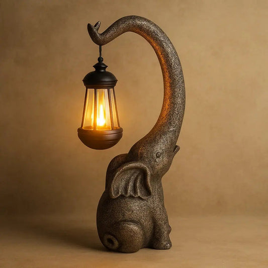Lampe Extérieure Solaire - Charme d'Éléphant