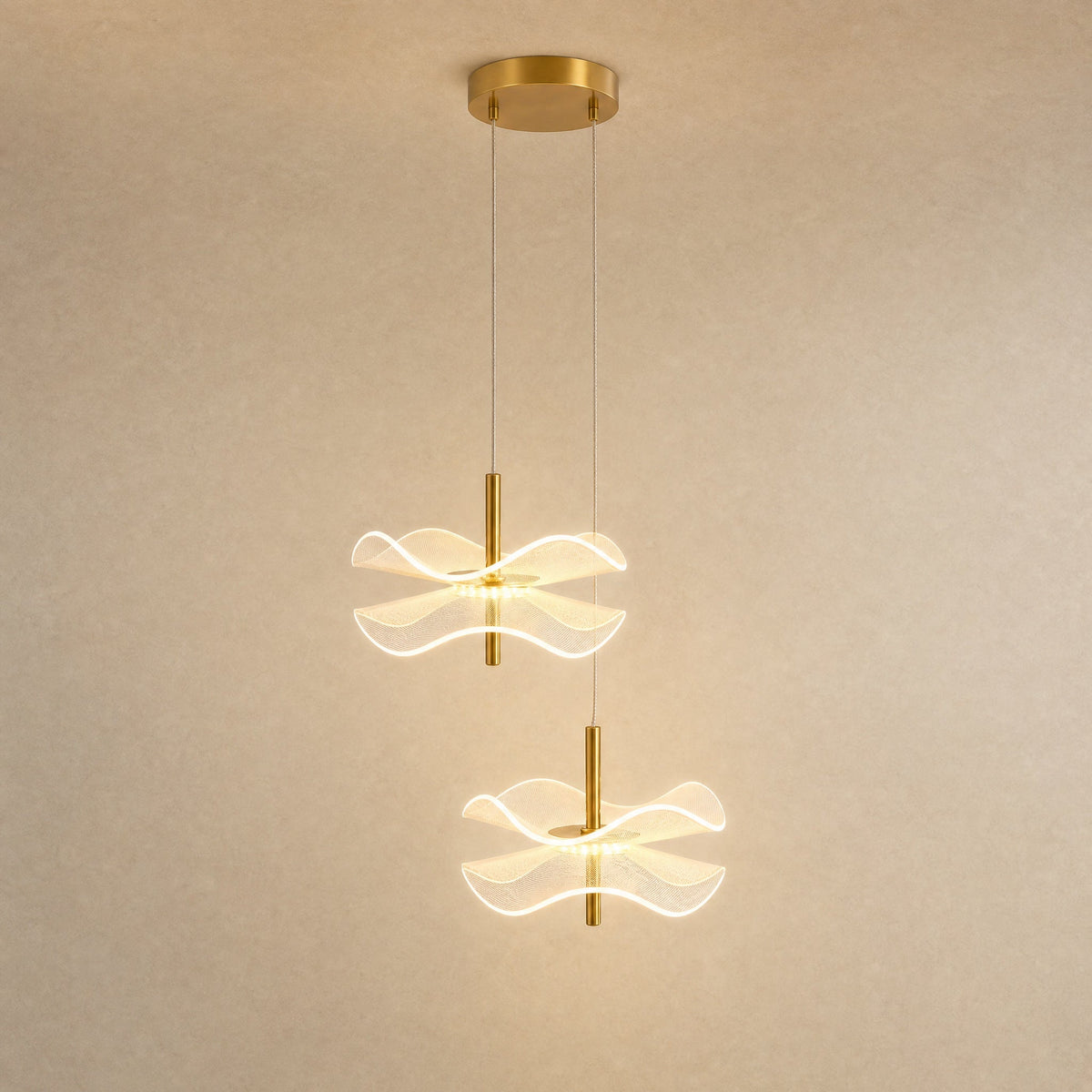 Suspension Fleur - Nénuphars De Lumière