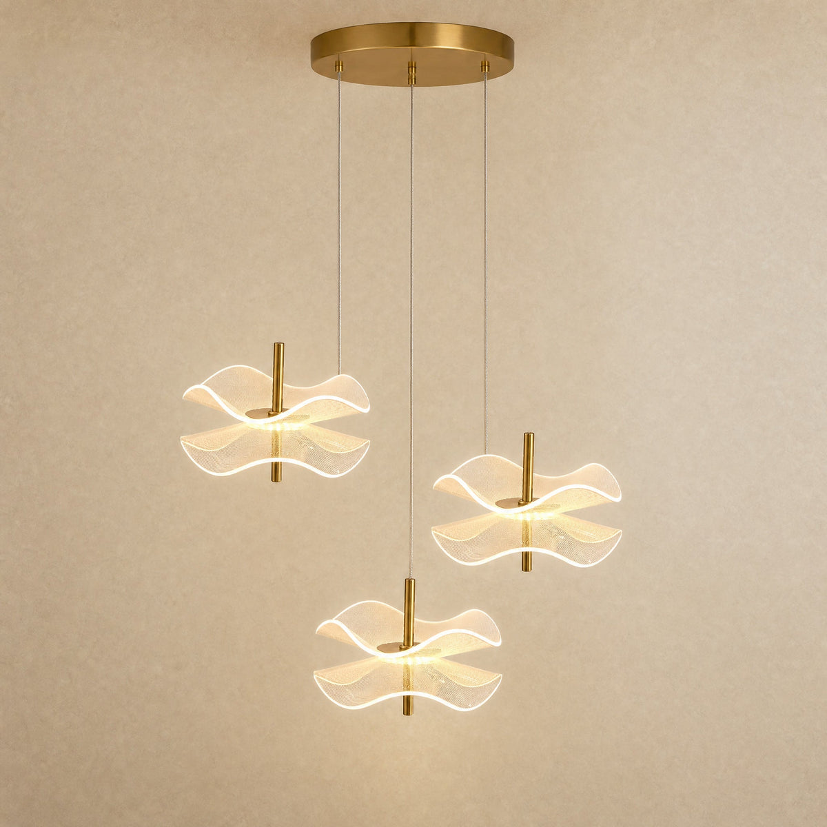 Suspension Fleur - Nénuphars De Lumière