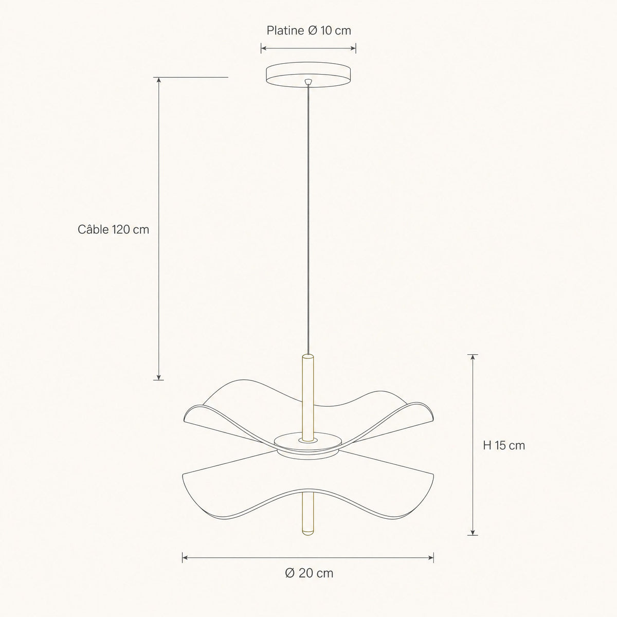Suspension Fleur - Nénuphars De Lumière