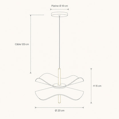 Suspension Fleur - Nénuphars De Lumière